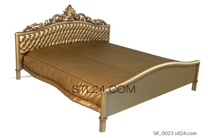Headboard (SK_0023) 3D models for cnc